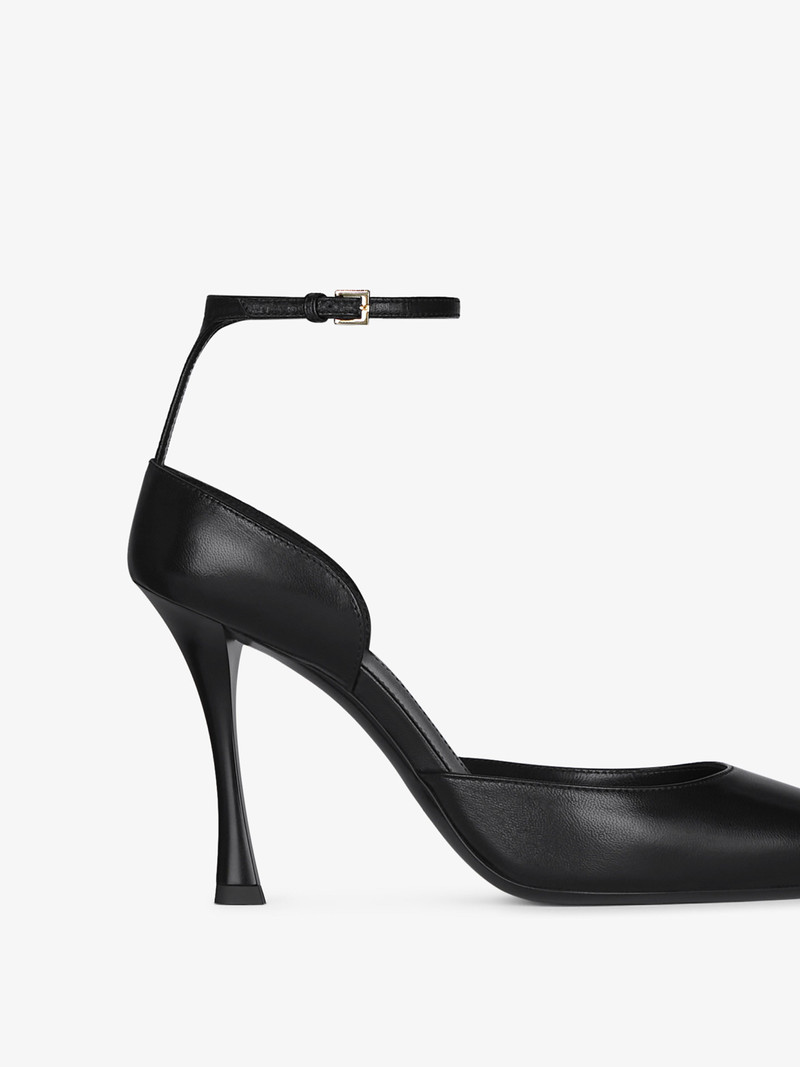SHOW PUMPS IN LEATHER WITH STOCKINGS 6