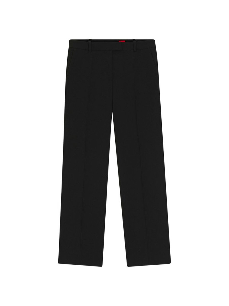 pressed-crease straight-leg trousers 1