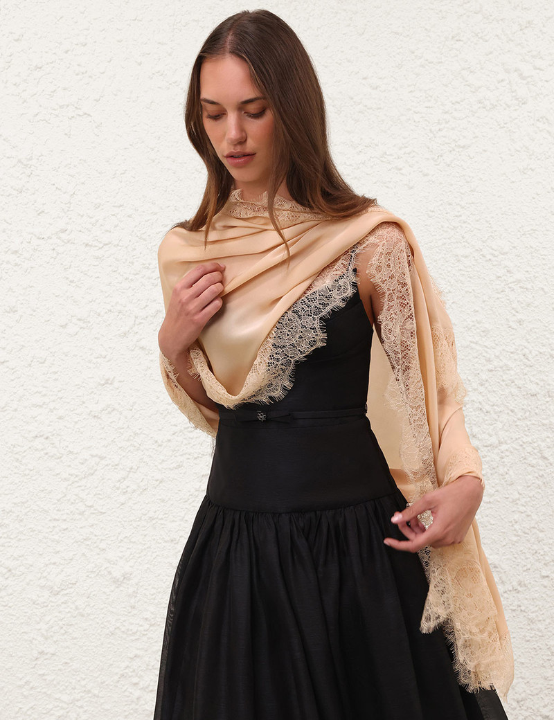 LACE SILK STOLE 4