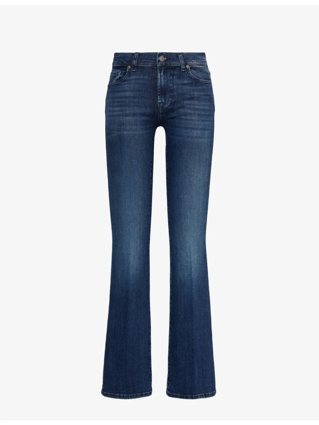 Bootcut Soho flared-leg mid-rise stretch-denim jeans - 1