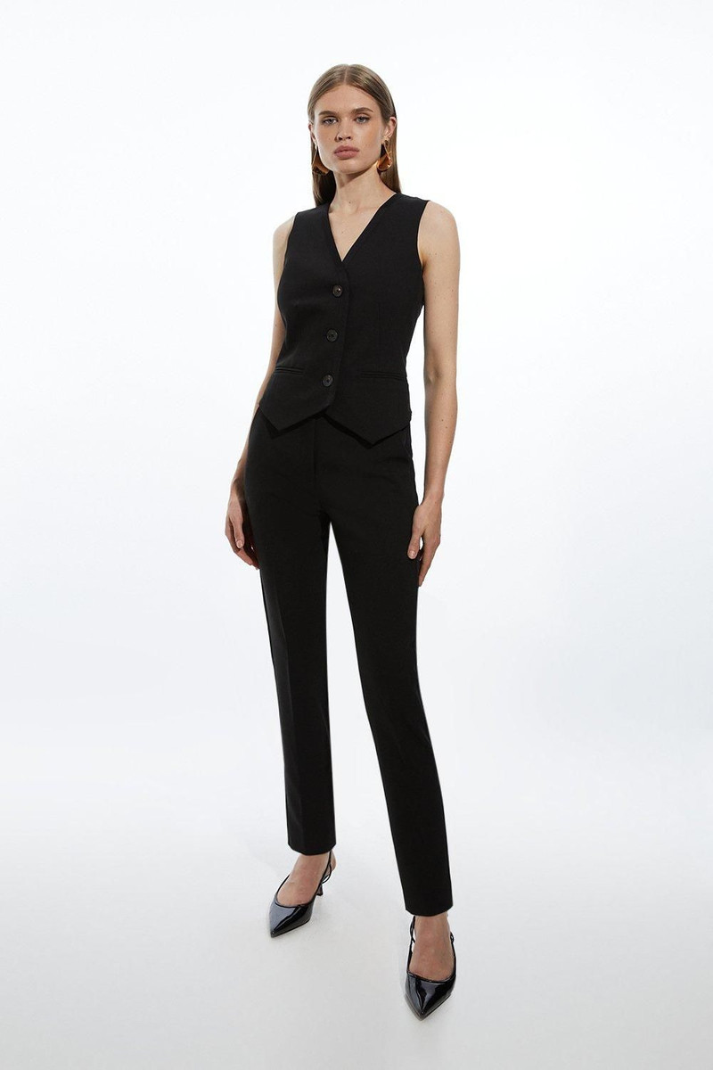 KAREN MILLEN Tall Clean Tailored Grosgrain Tipped Waistcoat outlook