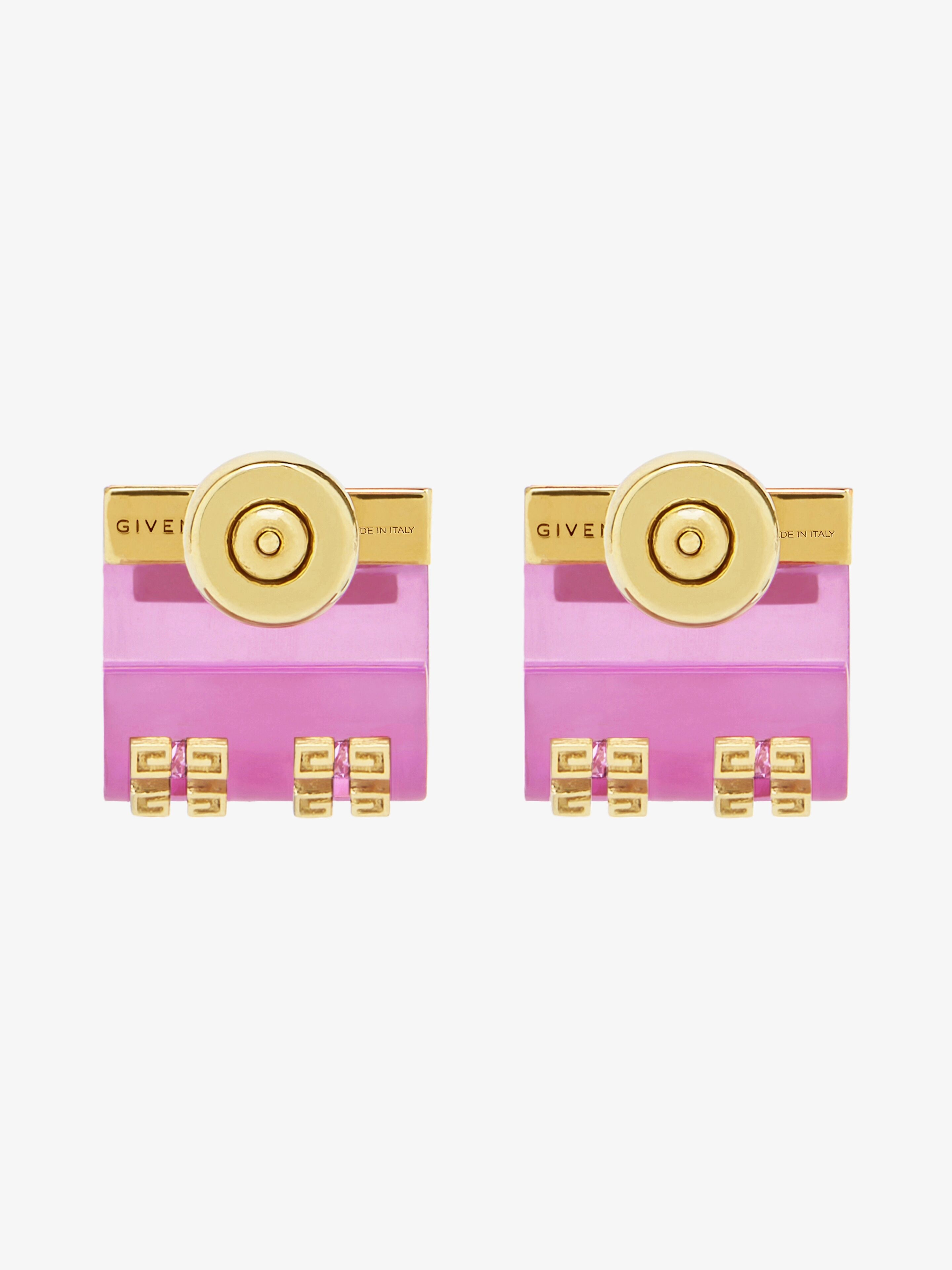 4G PLUMETIS EARRINGS WITH CRYSTALS - 2