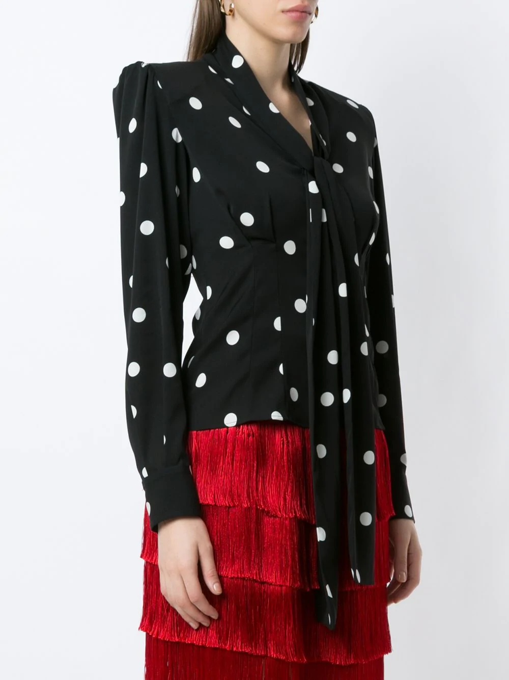 polka dot blouse - 3