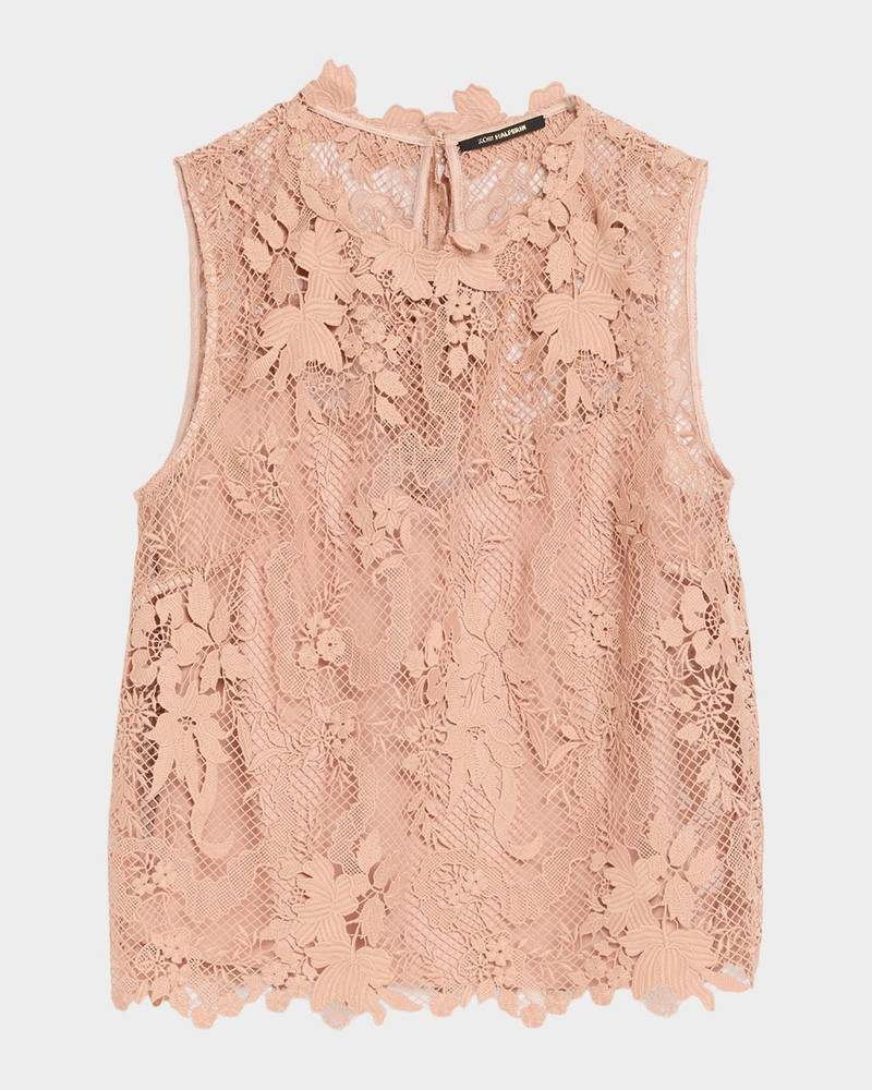Rayne Sleeveless Botanical Garden Lace Blouse 1