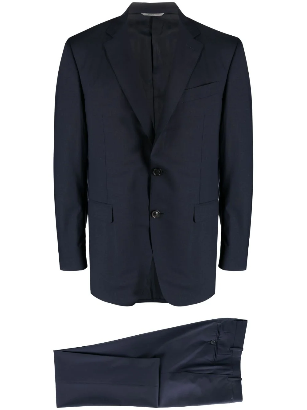 single-breasted wool suit - 1