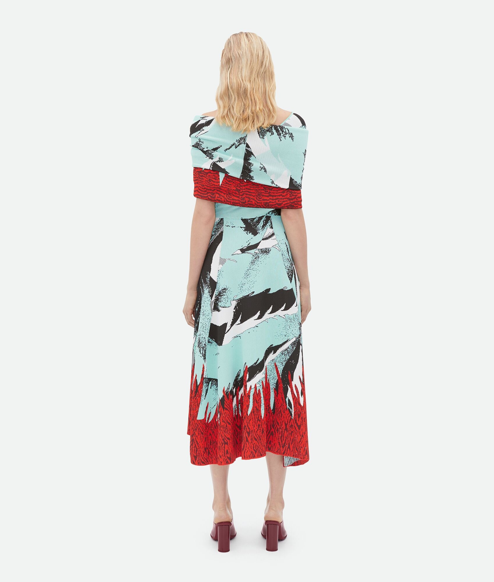 Graphic Viscose Jacquard Scarf - 3