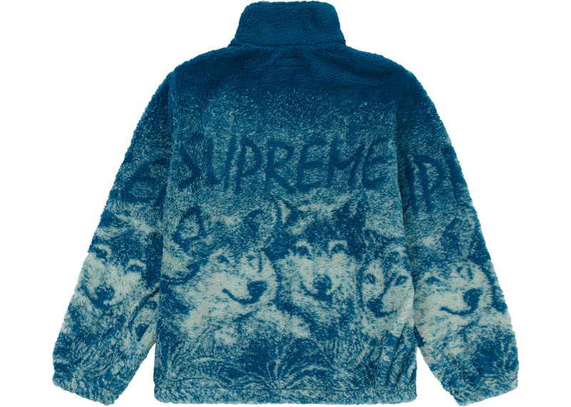 Supreme Supreme Wolf Fleece Jacket Dark Teal outlook
