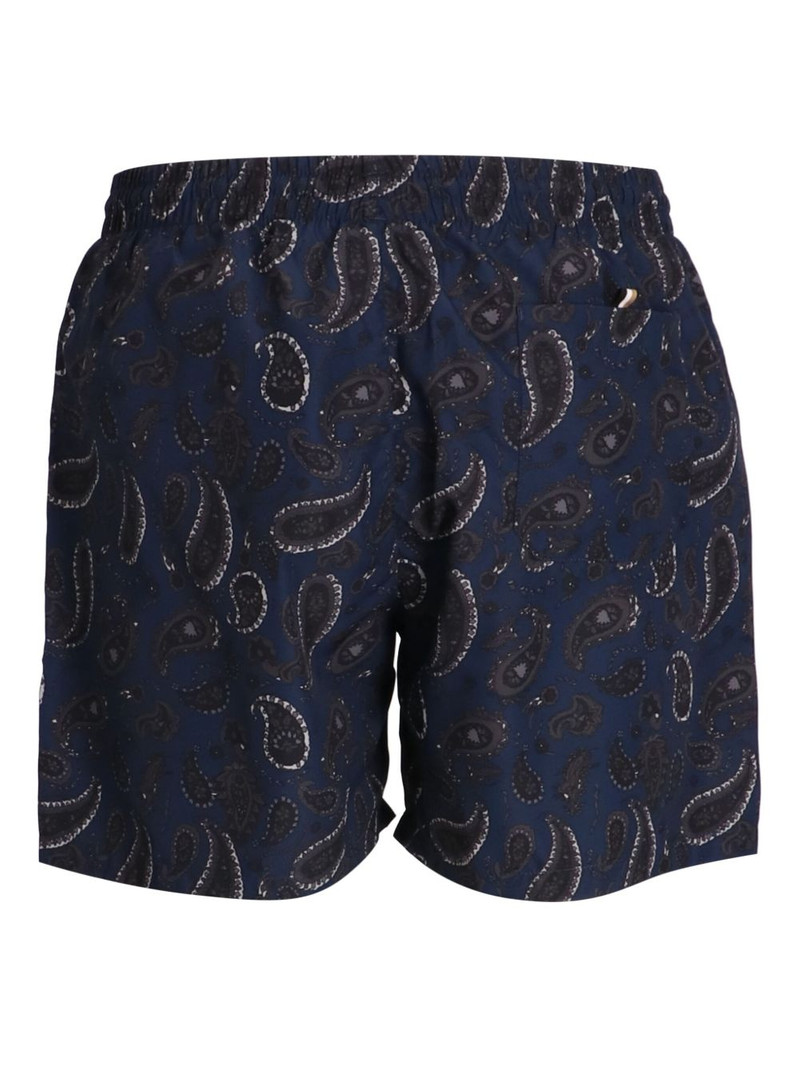 BOSS paisley-print drawstring swim shorts outlook