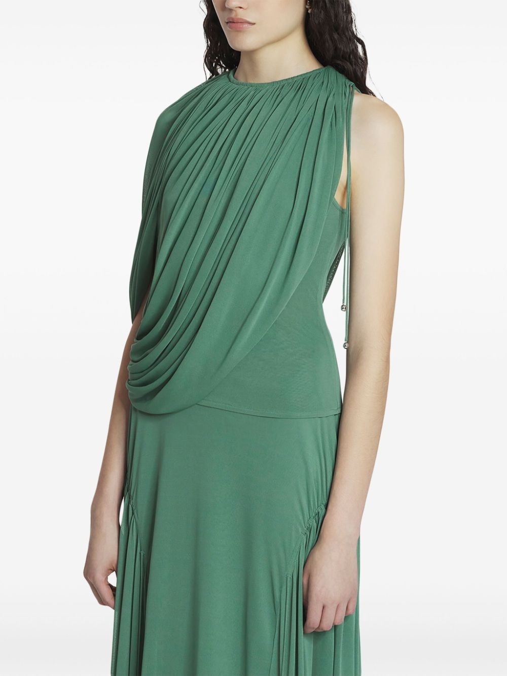 draped jersey top - 3