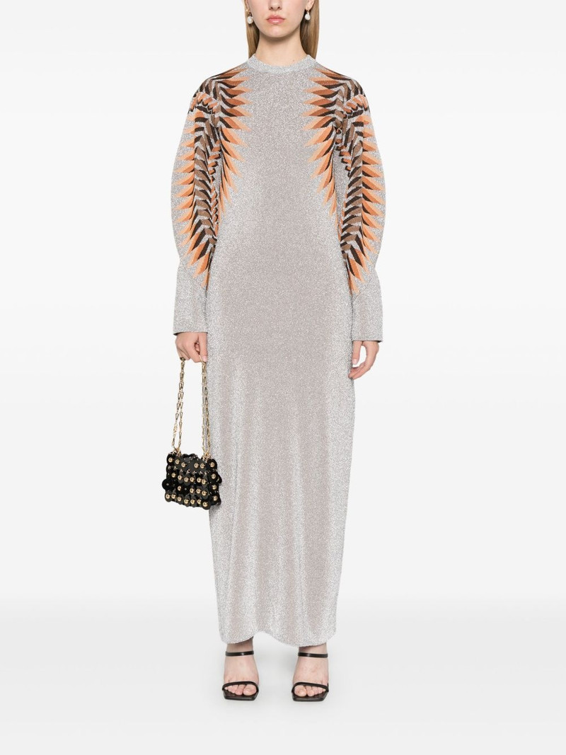 rabanne lurex jacquard maxi dress outlook