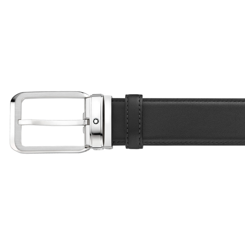 Montblanc Black 35 mm leather belt outlook