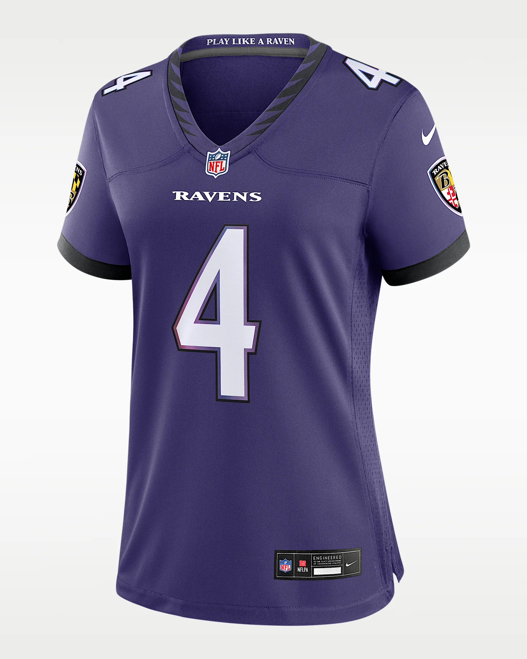 Zay Flowers Baltimore Ravens Women's Nike NFL Game Jersey - 1