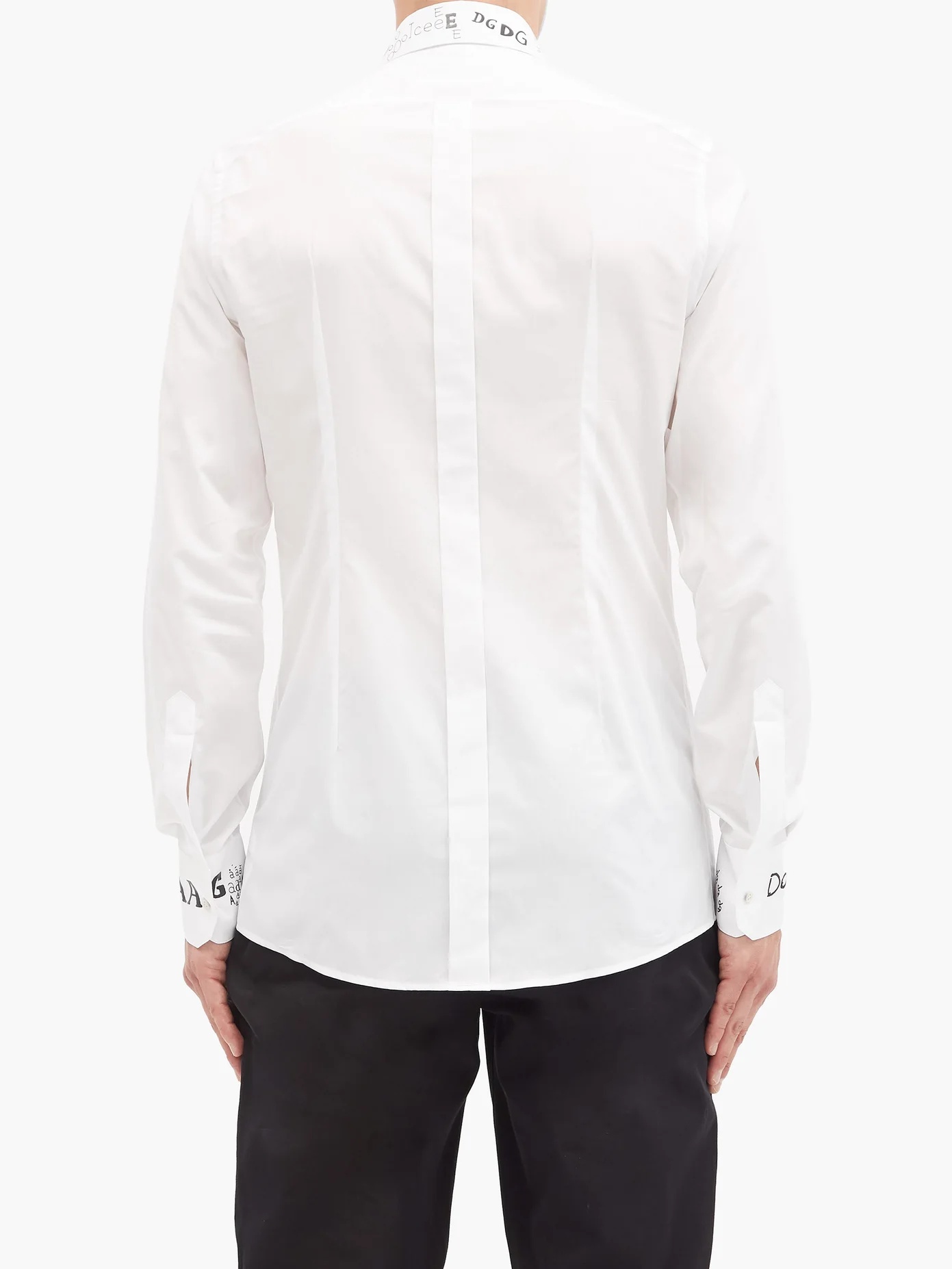 Logo-print cotton-poplin shirt - 5