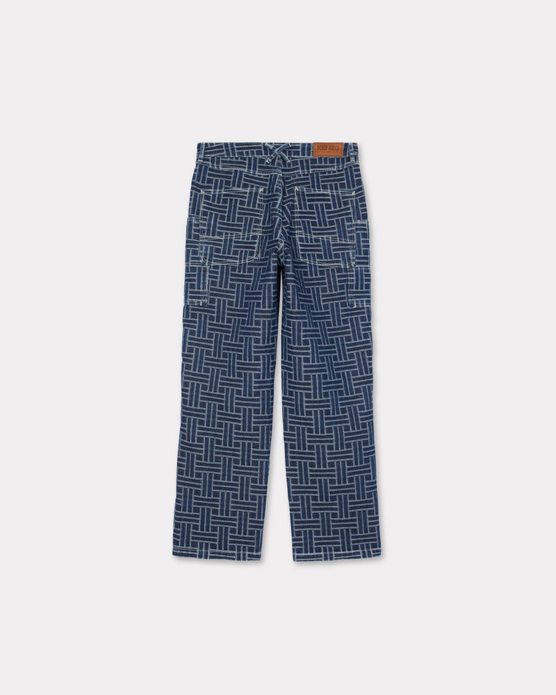 KENZO 'KENZO Weave' cargo monkey jeans in japanese denim outlook
