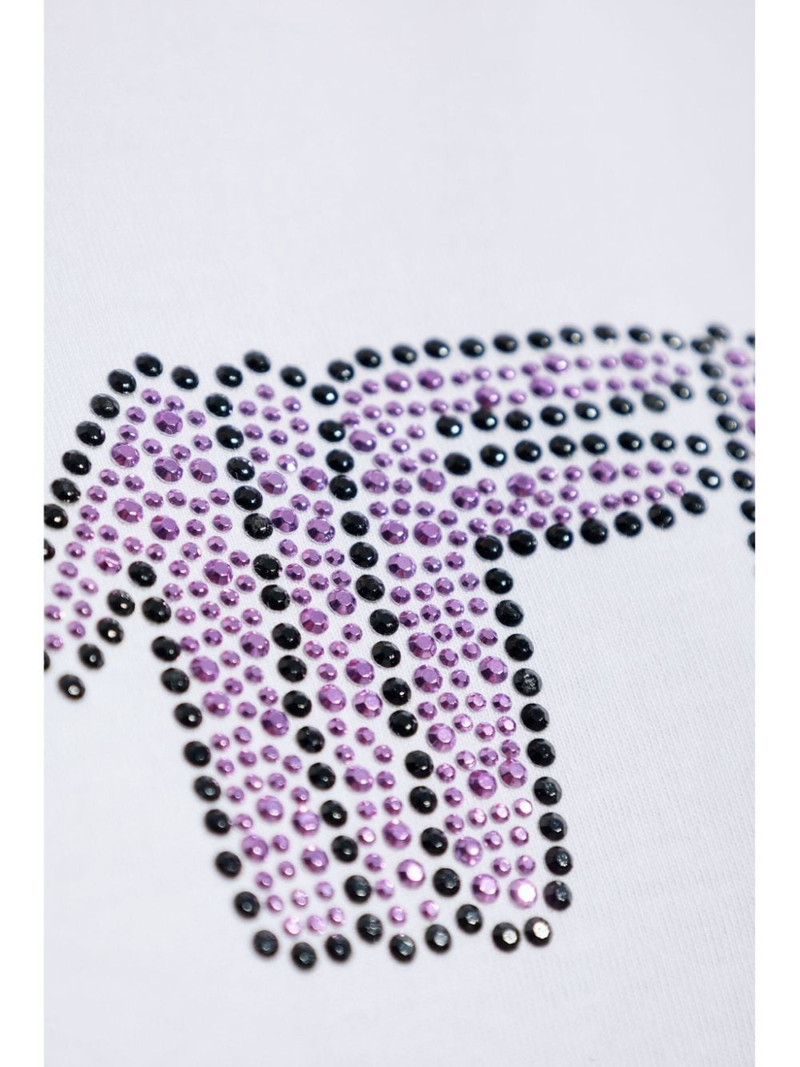 rhinestone-embellished T-shirt 5