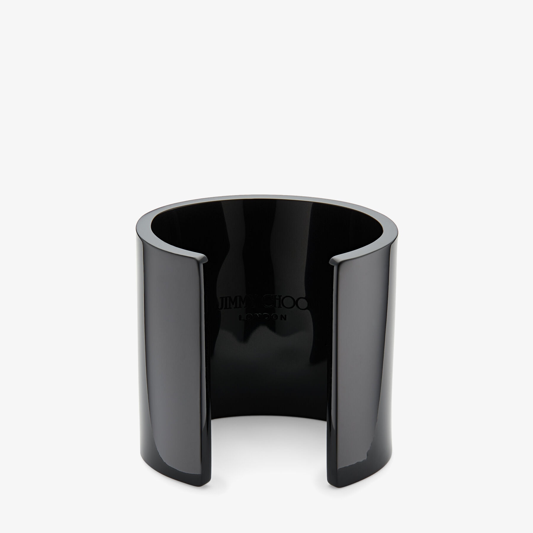JC Cuff
Black Acrylic Cuff Bracelet with Crystal JC Emblem - 6