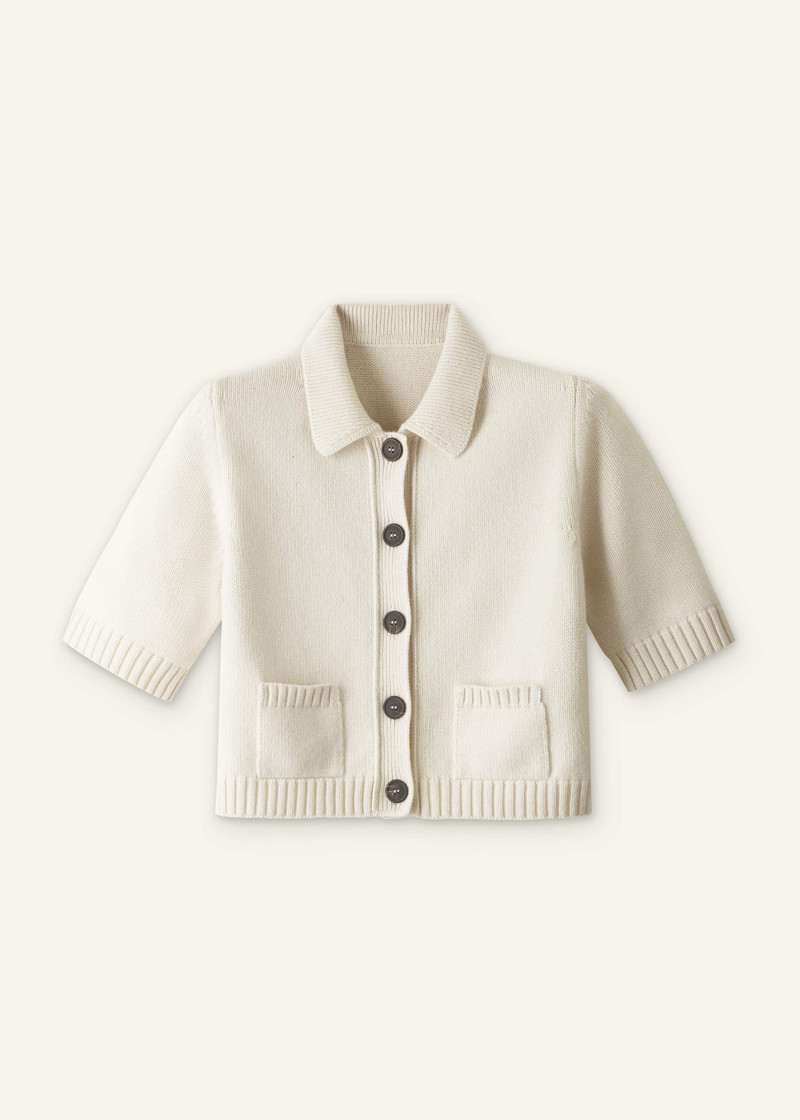 Crop Knit Jacket - 1