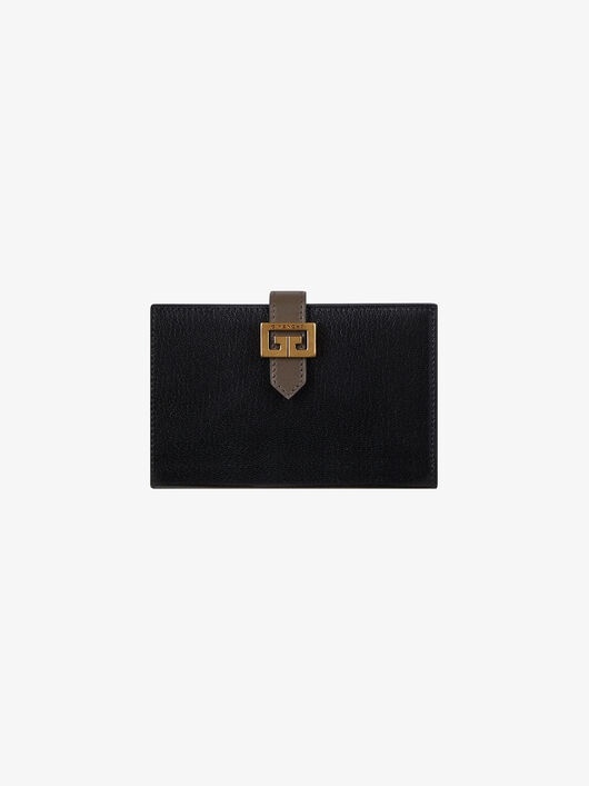 TWO-TONED GV3 WALLET IN LEATHER - 1