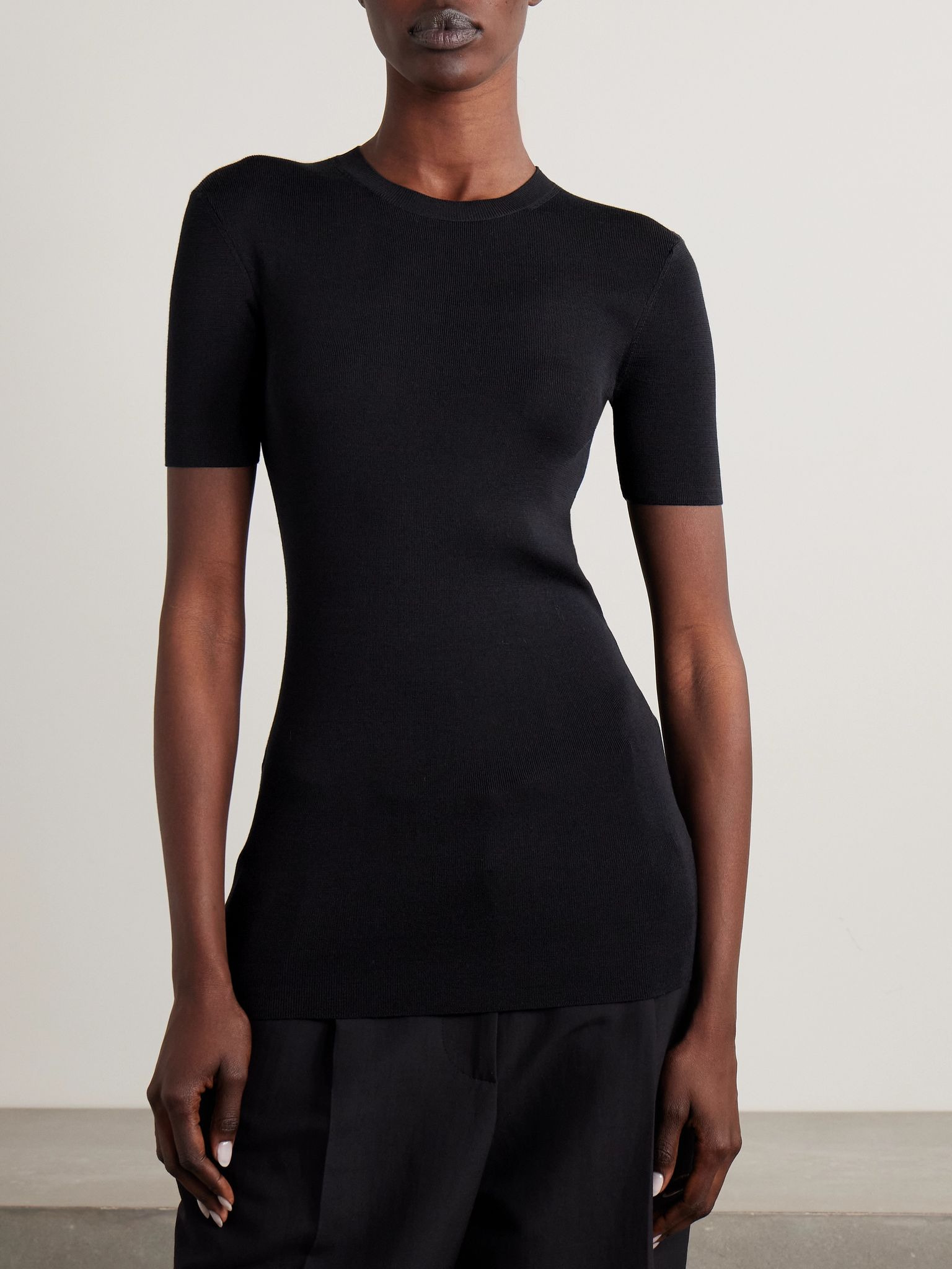 Jannat silk T-shirt Black - 3