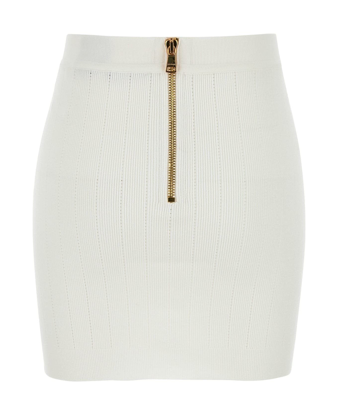 Mini Skirt In White Viscose Blend - 2