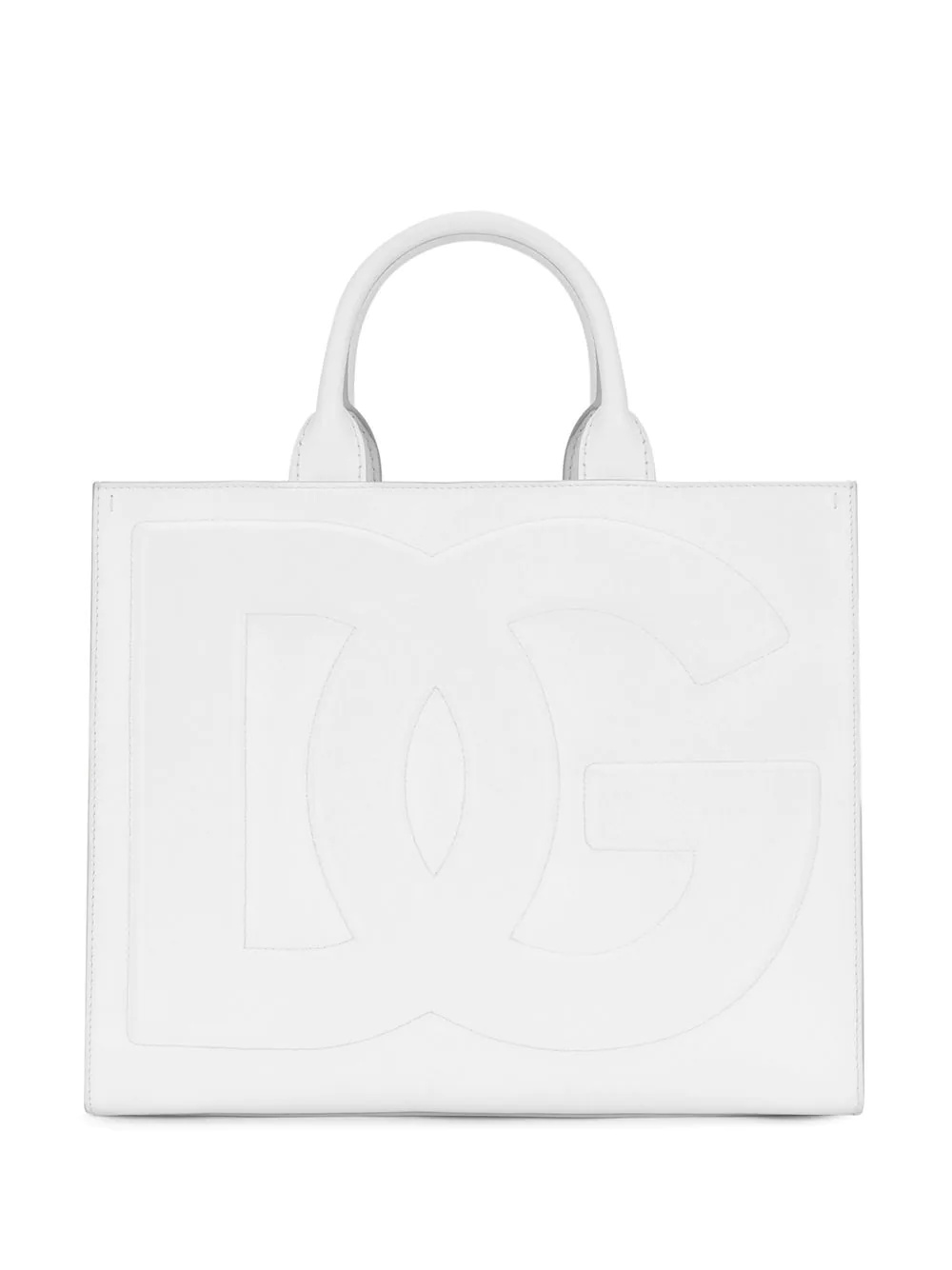 embossed logo tote bag - 1