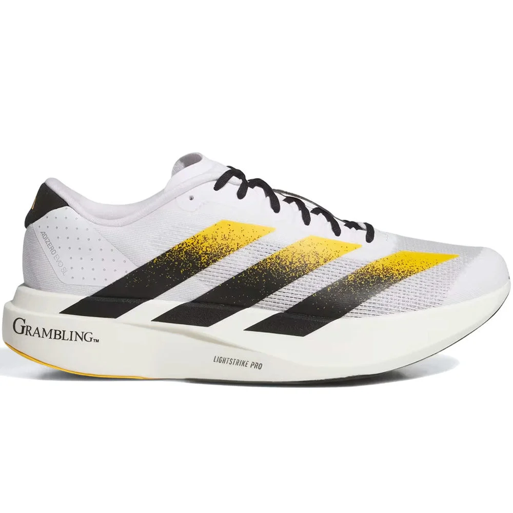 Ncaa x White Grambling ST Tigers Adizero EVO SL Shoes 'Cloud White / Core Black / Team Colleg Gold' - 1