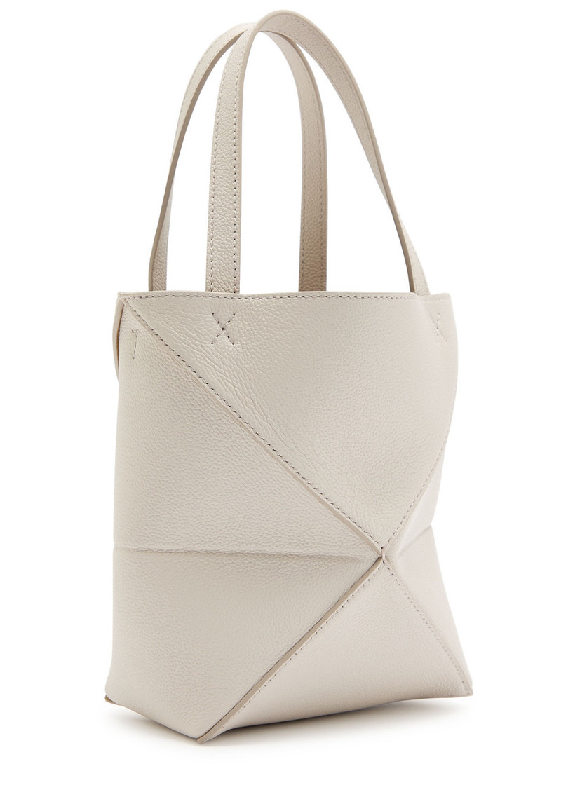 Loewe Loewe Puzzle Fold Mini Leather Tote bag outlook