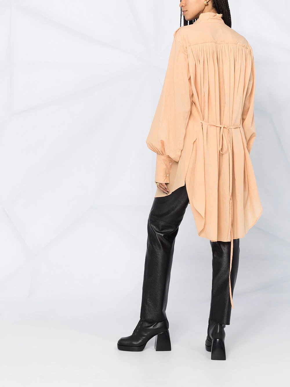 Taiko oversized pleated blouse - 6