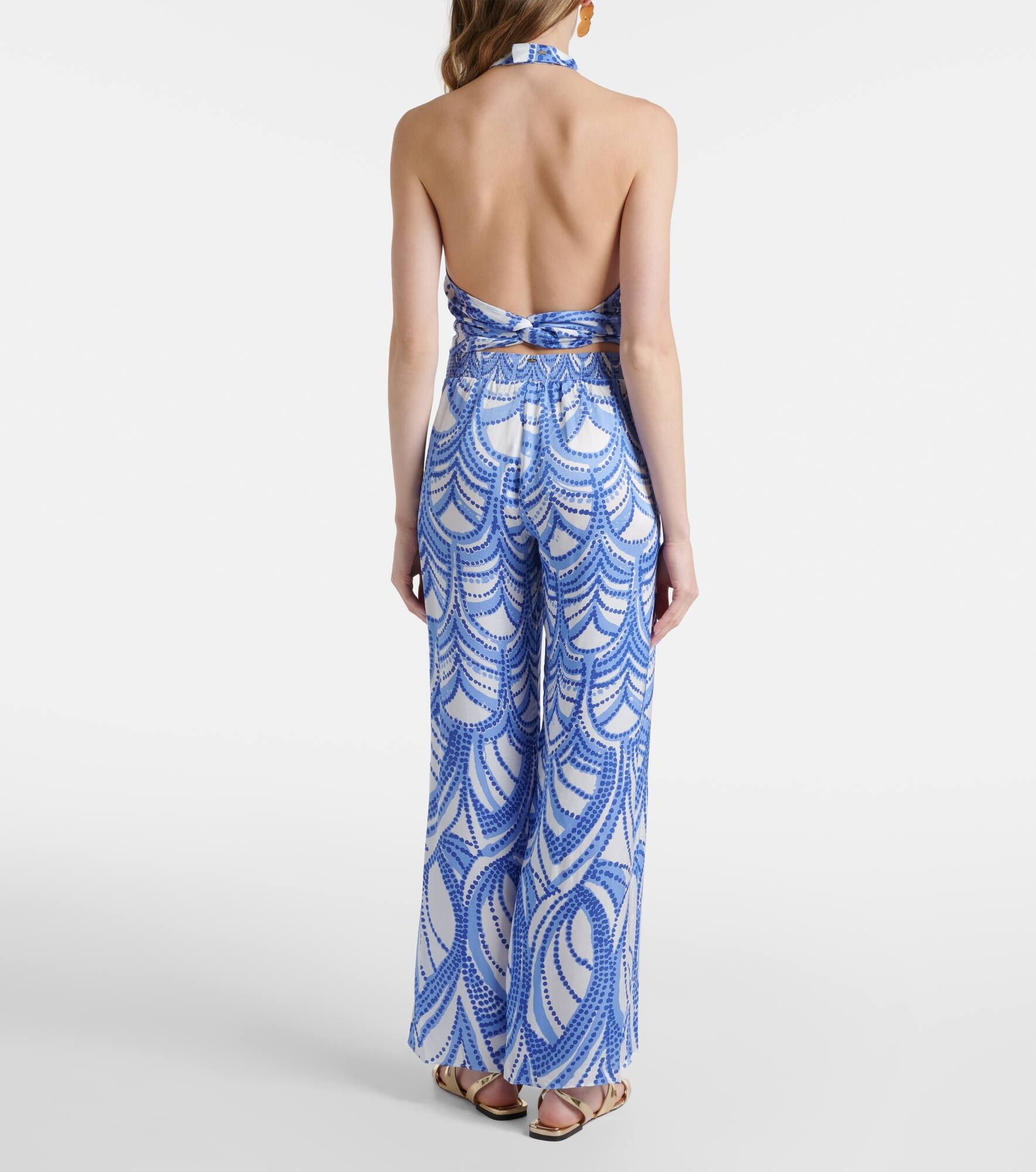 Cecile printed wide-leg pants - 3