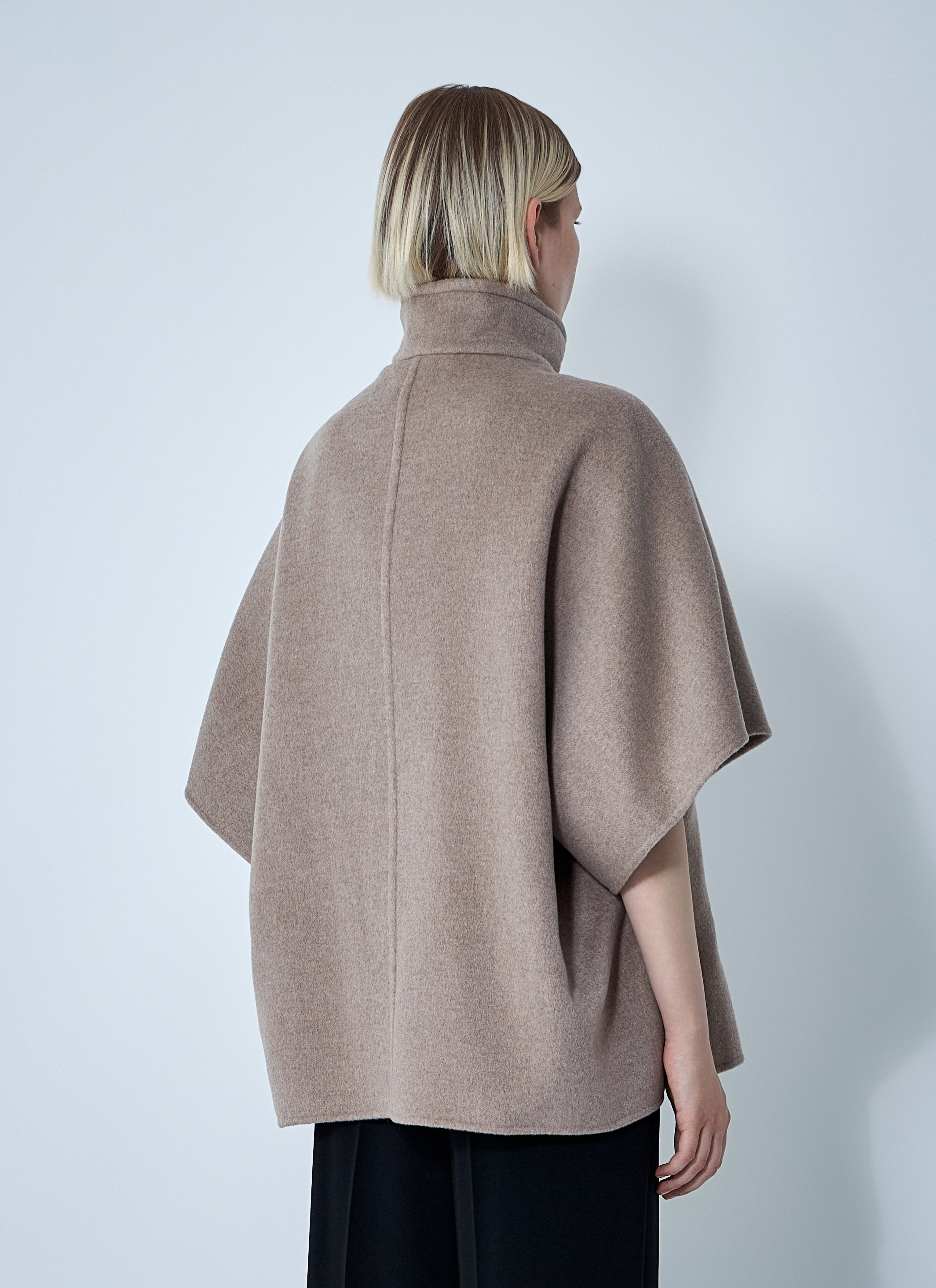 Max Mara Women Cashmere Logo Motif Poncho - 4