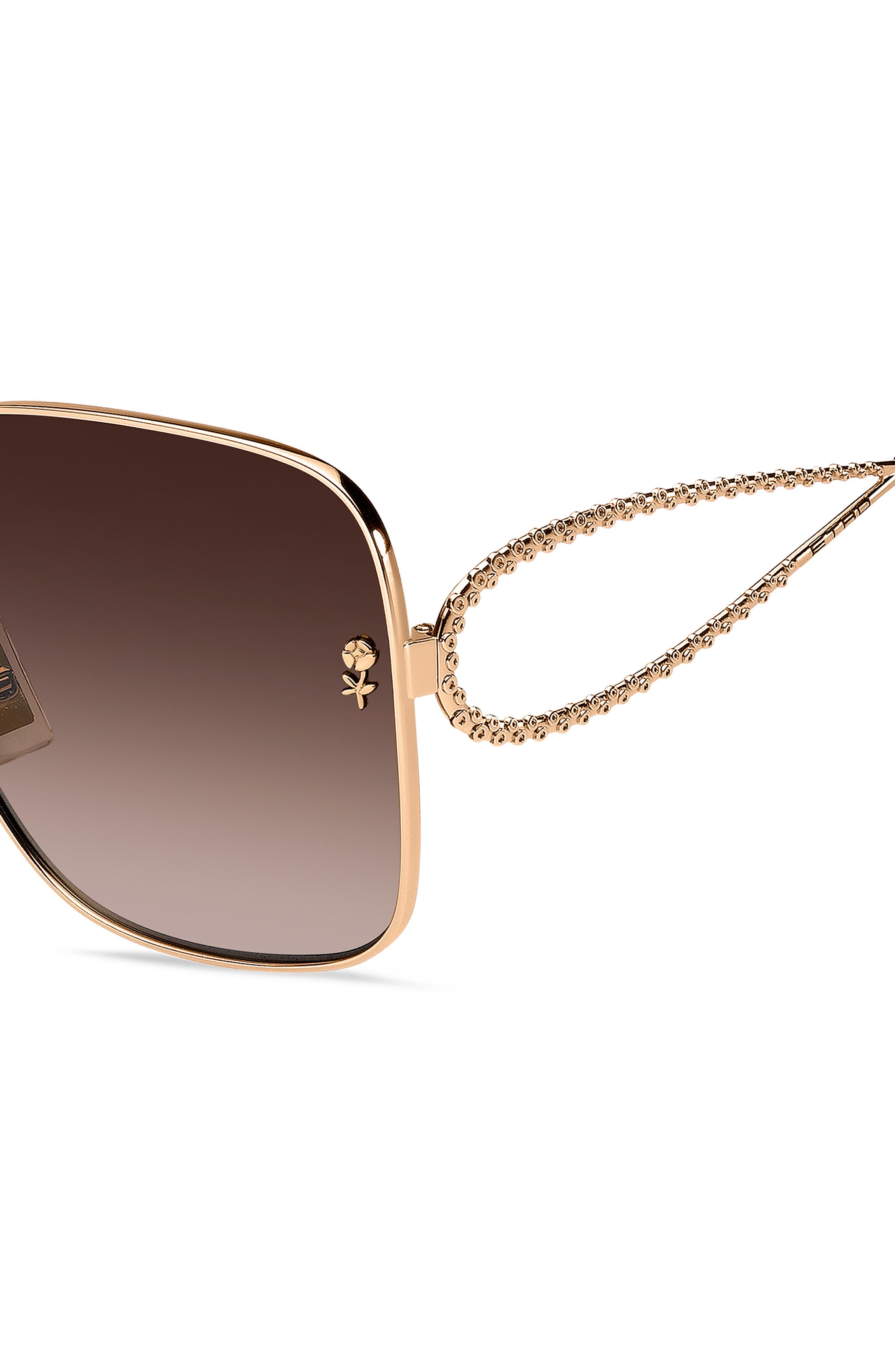 Etro 61mm Gradient Square Sunglasses in Gold Copper/Brown Sf at Nordstrom - 4