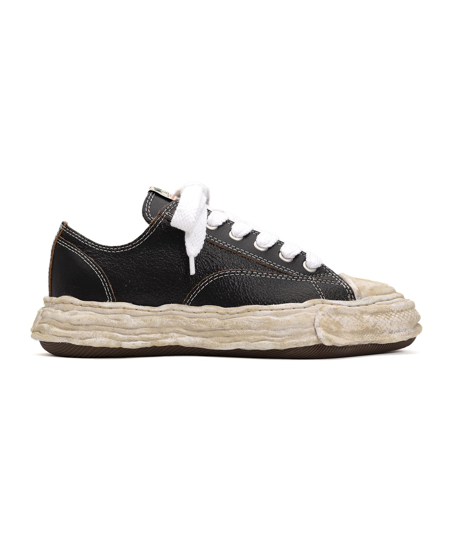 MAISON MIHARA YASUHIRO Peterson 23 Low/Original Sole Cracking Leather Low-Top Sneakers - 1