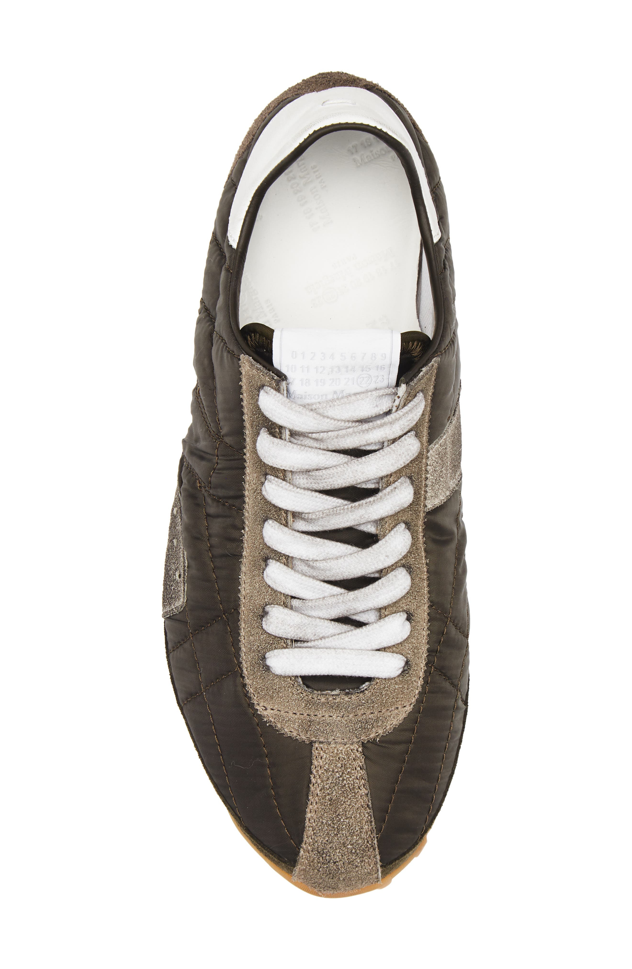 Maison Margiela Sprinters Sneaker in Dark Green/White/Grey at Nordstrom - 5