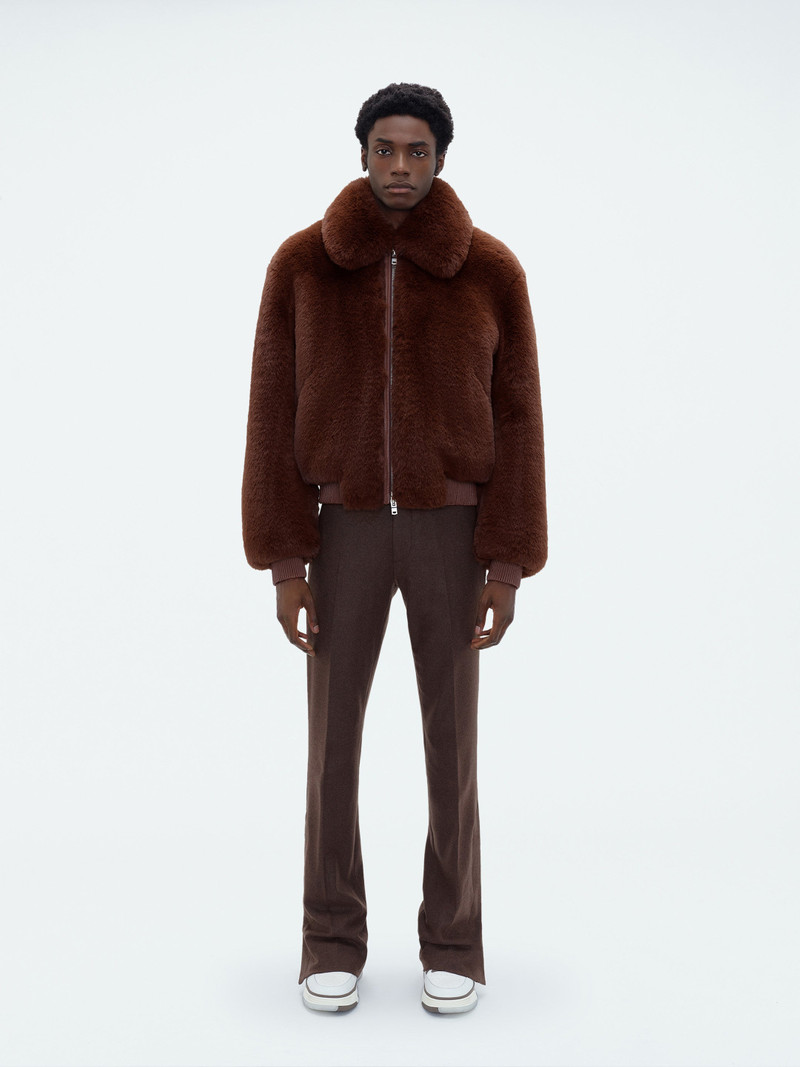 CROPPED FAUX FUR ZIP BLOUSON 2