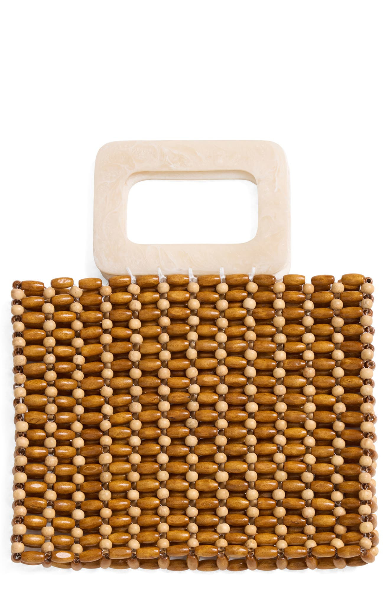 LSPACE Chiado Wooden Bead Bag in Walnut/Natural at Nordstrom - 1