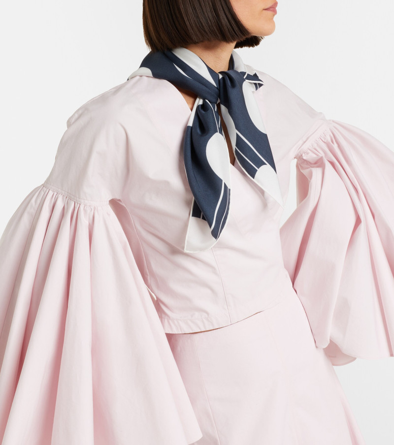 JACQUEMUS Cœur printed silk scarf outlook