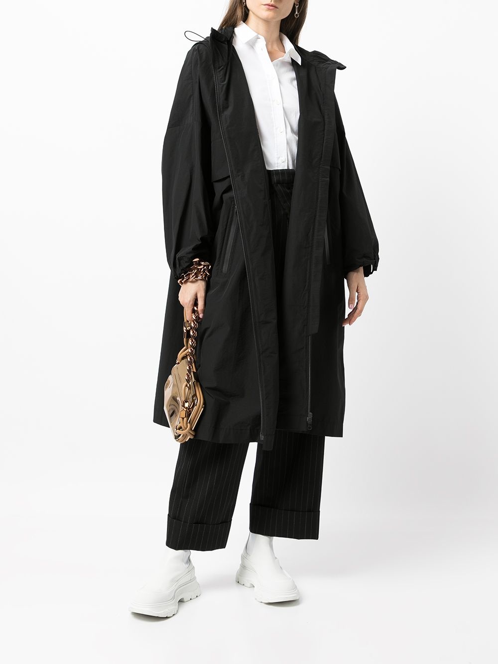 hooded oversized-cut jacket - 2