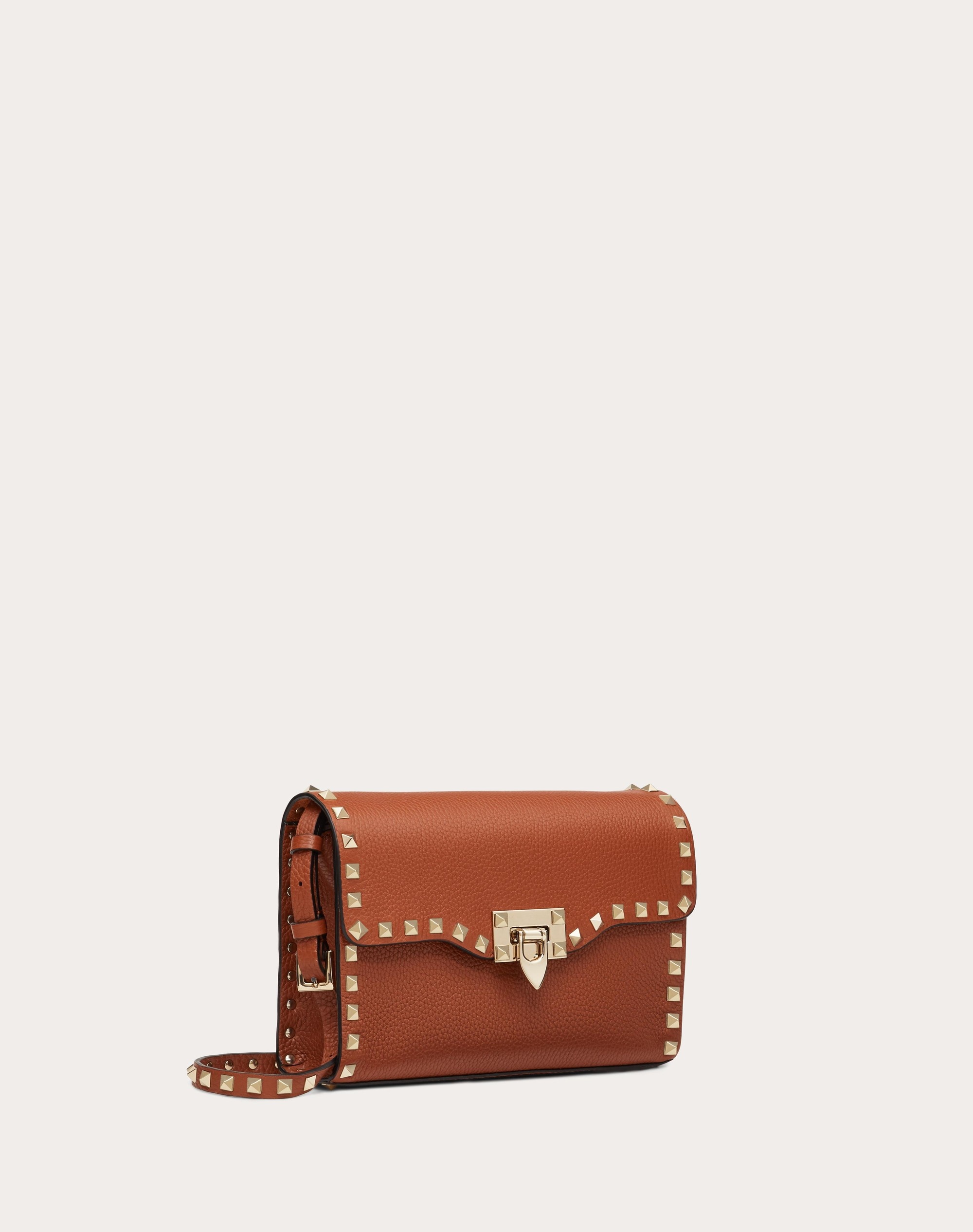 SMALL ROCKSTUD GRAINY CALFSKIN CROSSBODY BAG - 2