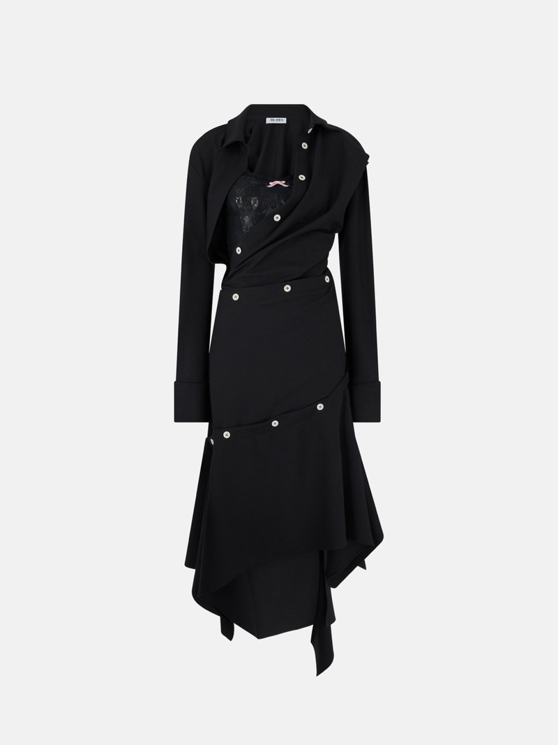 BLACK MIDI DRESS 1