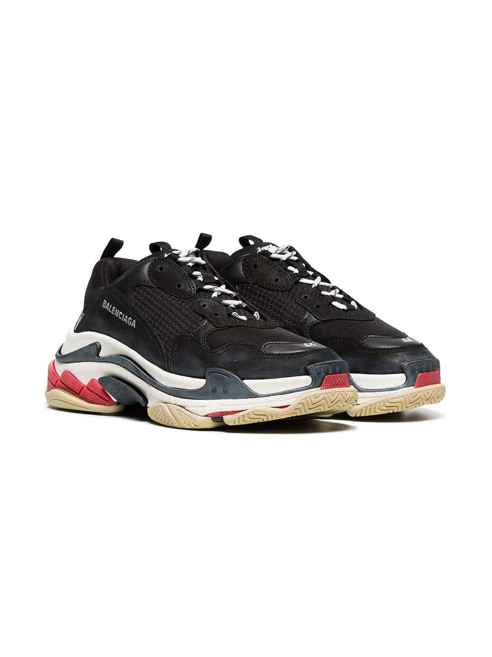 Triple S leather sneakers - 3