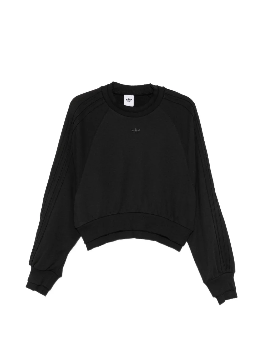 cropped raglan-sleeve sweater - 1
