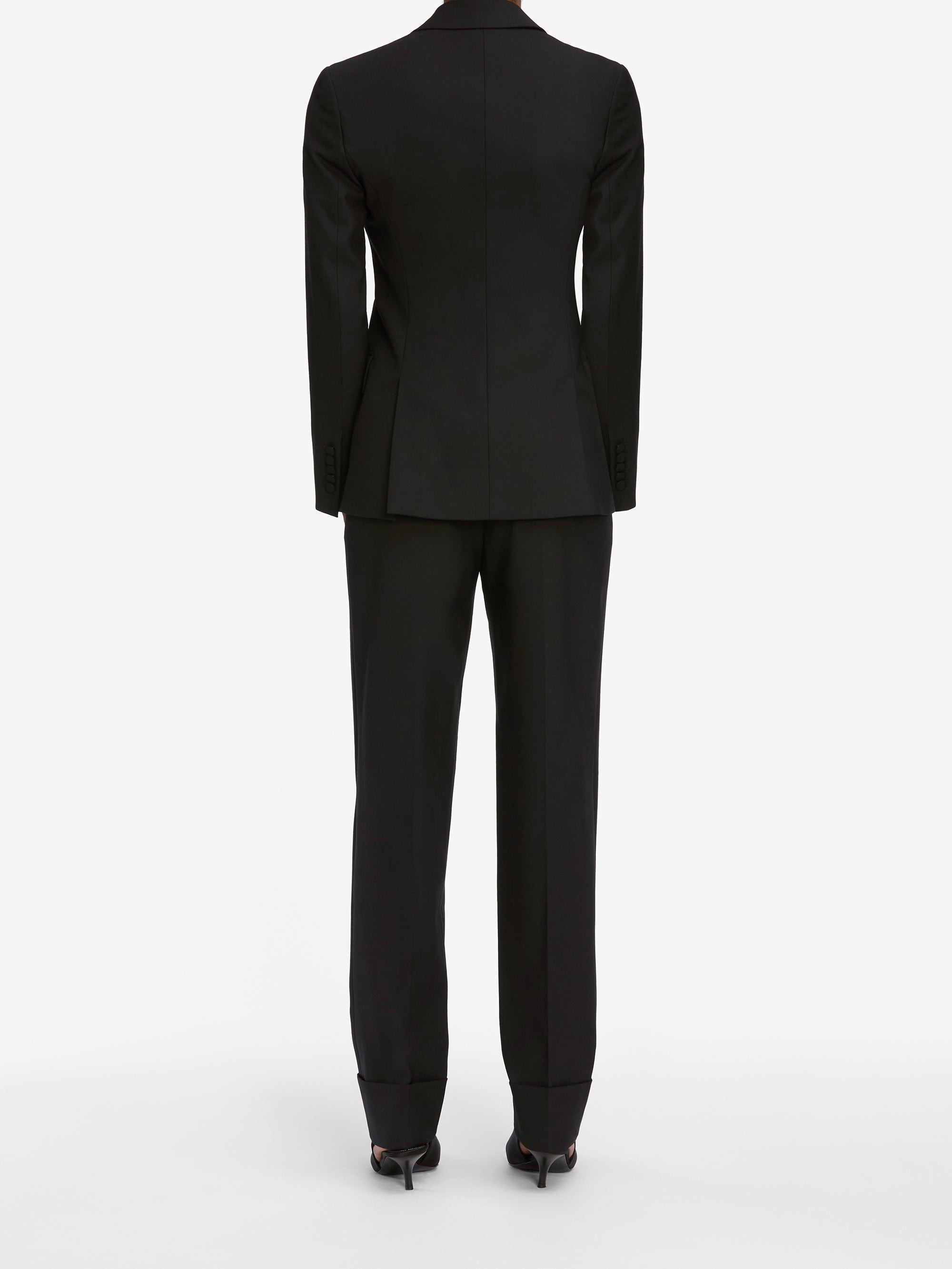 The Peak Lapel Blazer in Black - 6