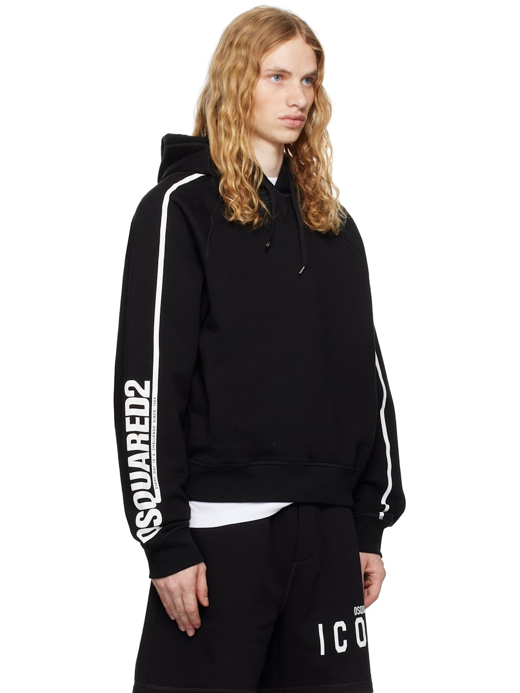 Black Cipro Raglan Fit Hoodie - 2