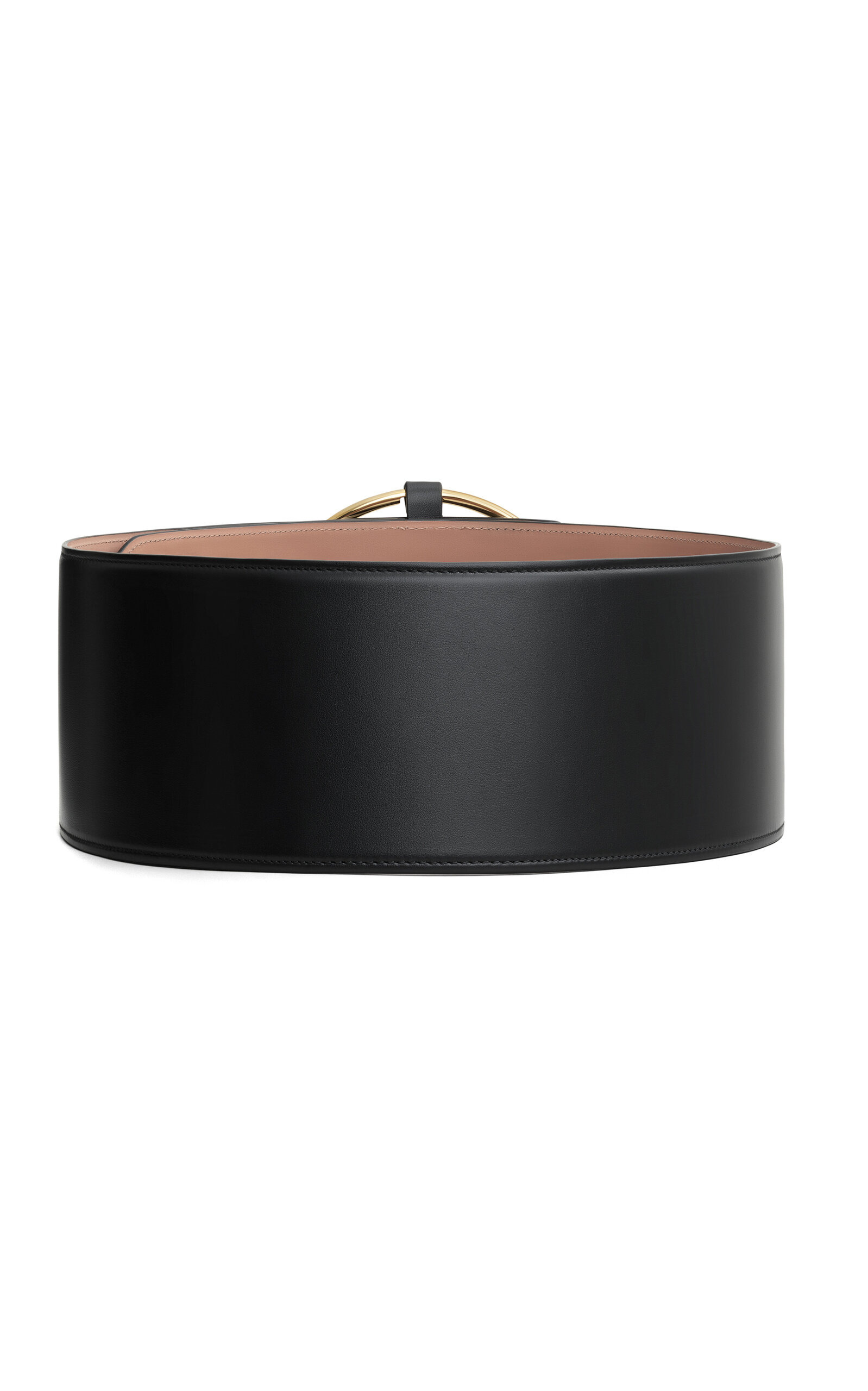 Large Leather Belt black - 2