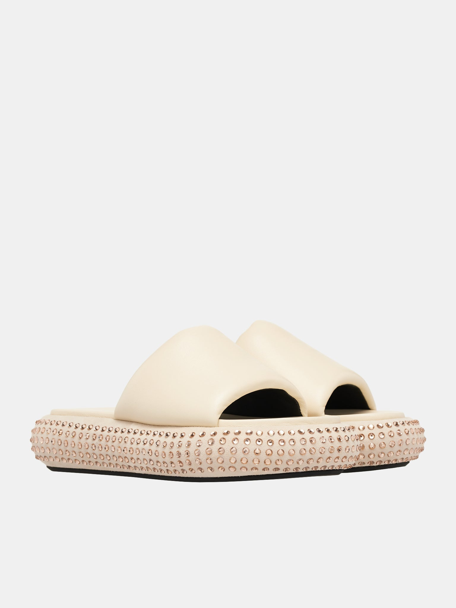 Crystal Bumper Platform Sandals - 2