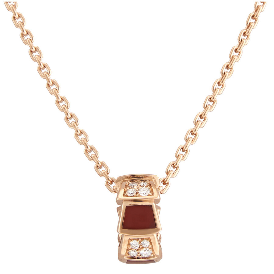 Bvlgari Serpenti Viper 18kt Rose Gold Diamond Necklace - 2