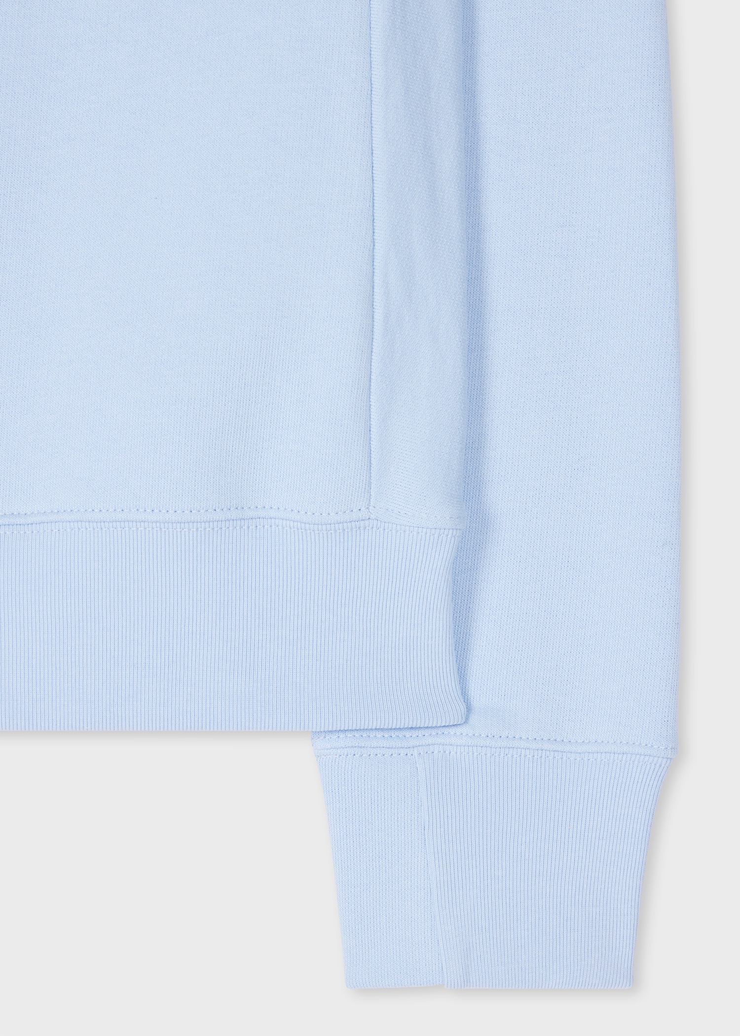Sky Blue Cotton Zebra Logo Sweatshirt - 2