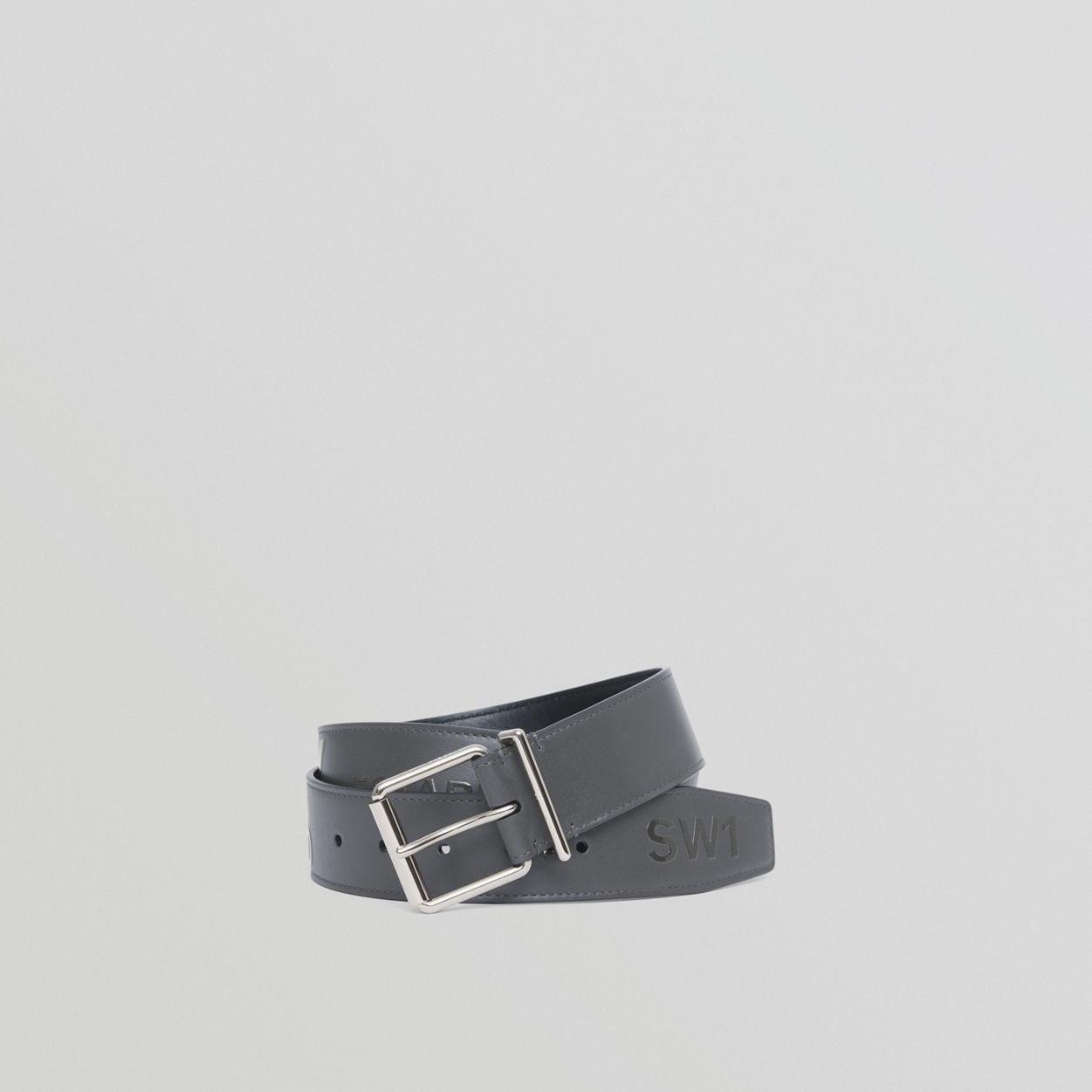 Horseferry Print Leather Belt - 1