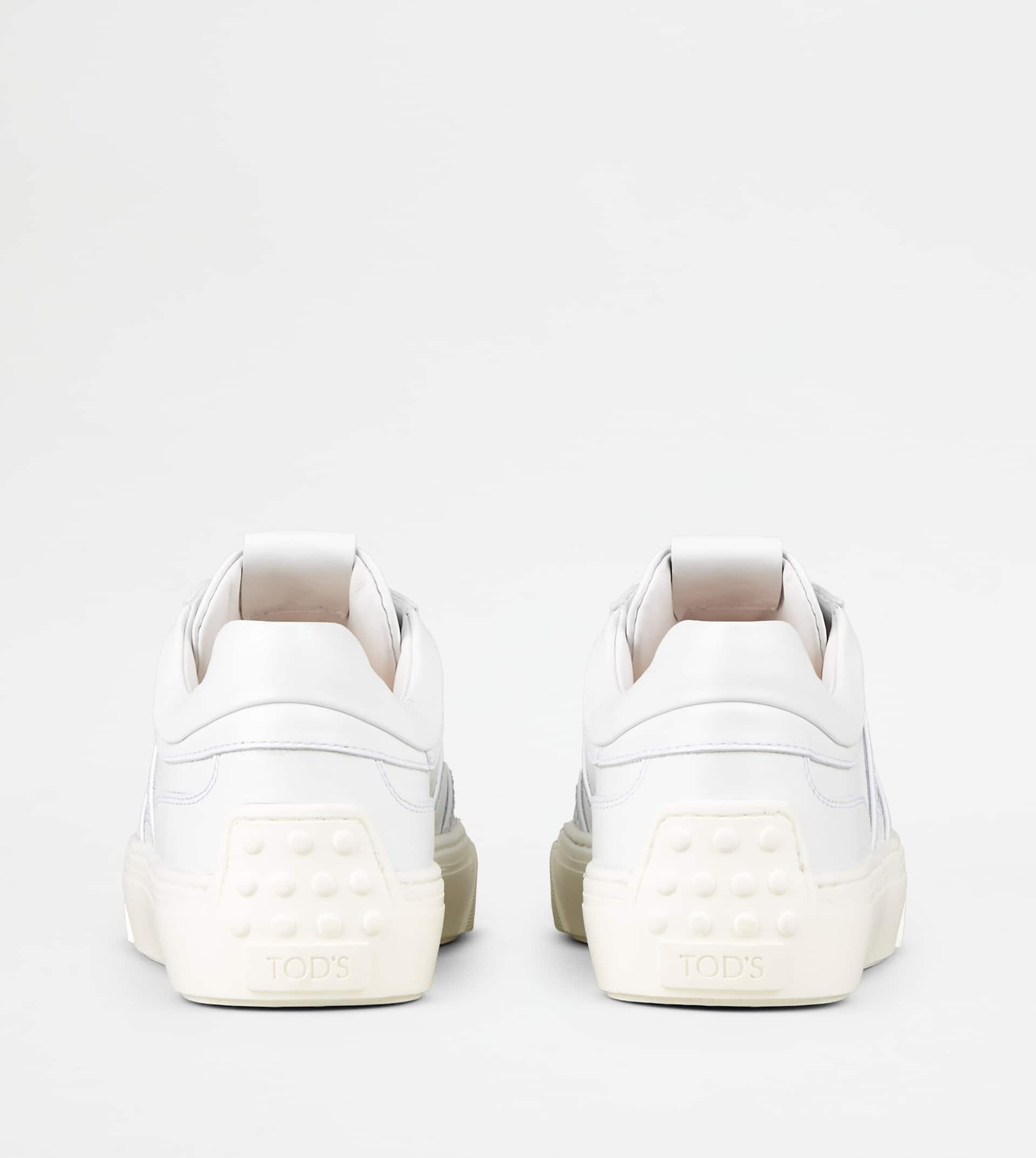 SNEAKERS IN LEATHER - WHITE - 2