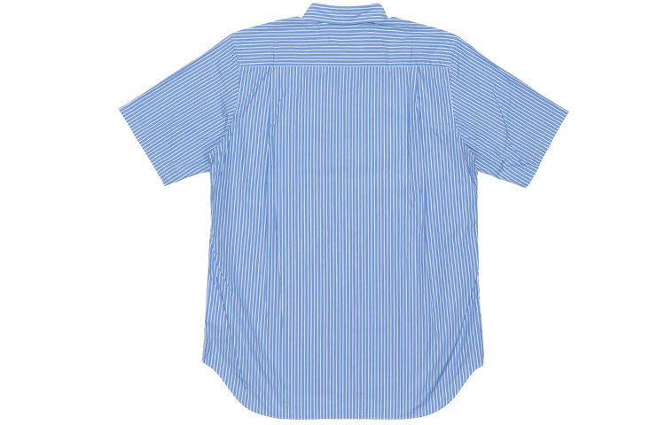 (WMNS) COMME des GARCONS PLAY Striped Short Sleeve Shirt Black Emblem 'Blue' AZ-B021-051-1 - 3
